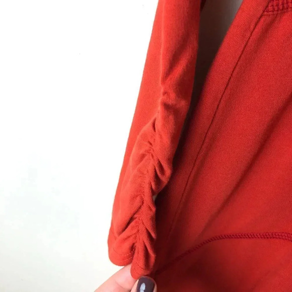 Athleta | Orange Sunburst Nectar V-neck Dress - Picture 3 of 6